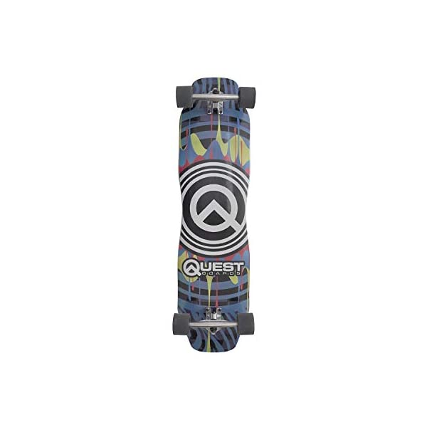 クエスト スケートボード スケボー ロングボード 39インチ 送料無料 直輸入 海外モデル Quest Skateboards Q Drips 39\