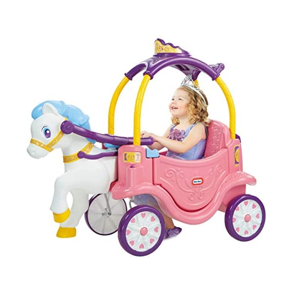 リトルタイクス プリンセス ホース キャリッジ 馬車 お姫様 乗用玩具 足けり 乗り物 ライドオン 子供用 キッズ 車 屋内 屋外 外遊び 誕生日プレゼント Little Tikes Princess Horse Carriage Multicolor Francophile Dk