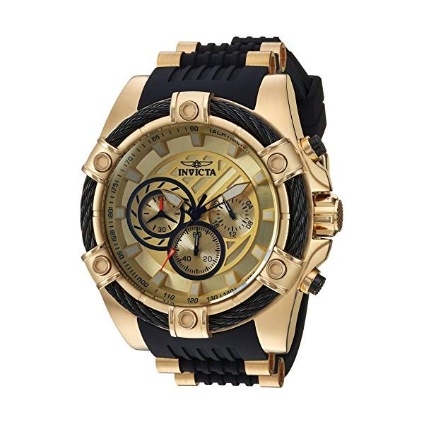 インビクタ 腕時計 INVICTA インヴィクタ 時計 ボルト Invicta Men's 'Bolt' Quartz Stainless Steel and Silicone Casual Watch, Color:Black (Model: 25526)｜i-selection