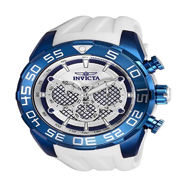 インビクタ 腕時計 INVICTA インヴィクタ 時計 スピードウェイ Invicta Men's 'Speedway' Quartz Stainless Steel and Silicone Casual Watch, Color White (Model: 26300)｜i-selection 20,822円