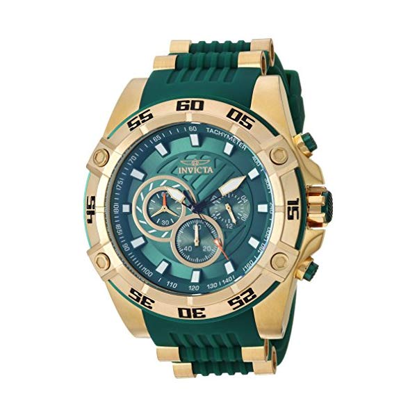 インビクタ 腕時計 INVICTA インヴィクタ 時計 スピードウェイ Invicta Men's 'Speedway' Quartz Stainless Steel and Silicone Casual Watch, Color:Green (Model: 25509)