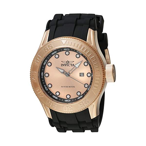 インビクタ 腕時計 INVICTA インヴィクタ 時計 プロダイバー Invicta Men Pro Diver Quartz Stainless Steel and Silicone Casual Watch, Color:Black (Model: 22247)