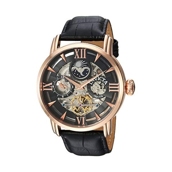 インビクタ ウォッチ INVICTA インヴィクタ 時辰儀 オブジェ D 作物 Invicta Men\u0027s \u0027Objet d\u0027Art\u0027 Automatic Stainless Steel and Leather Casual Watch, Color Black (Model: 22653)