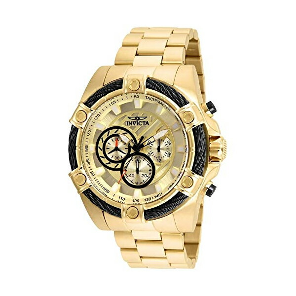 インビクタ 腕時計 INVICTA インヴィクタ 時計 ボルト 25515 - INVICTA Bolt Men 52mm Stainless Steel Gold Gold dial VD54 Quartz 32,820円
