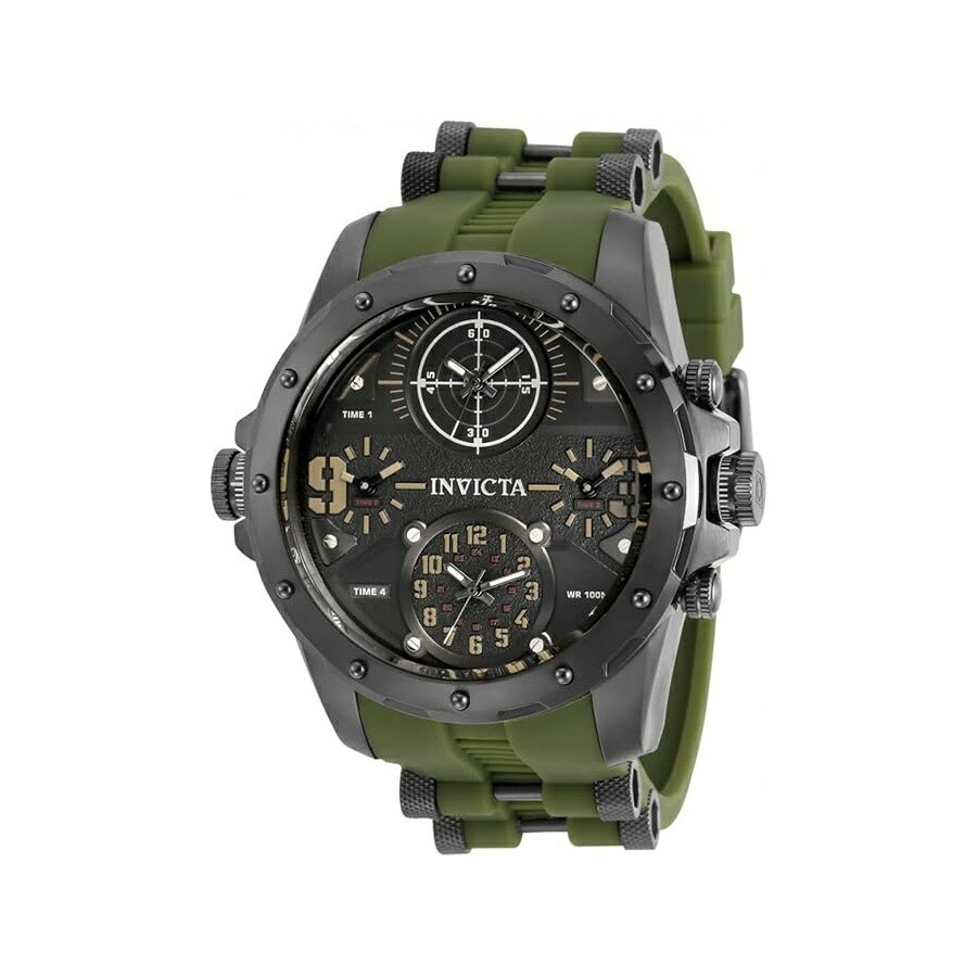 インヴィクタ メンズ Coalition Forces 石英時辰儀 緑であること 31138 Invicta Mens Coalition Forces Quartz Watch, Green, 31138