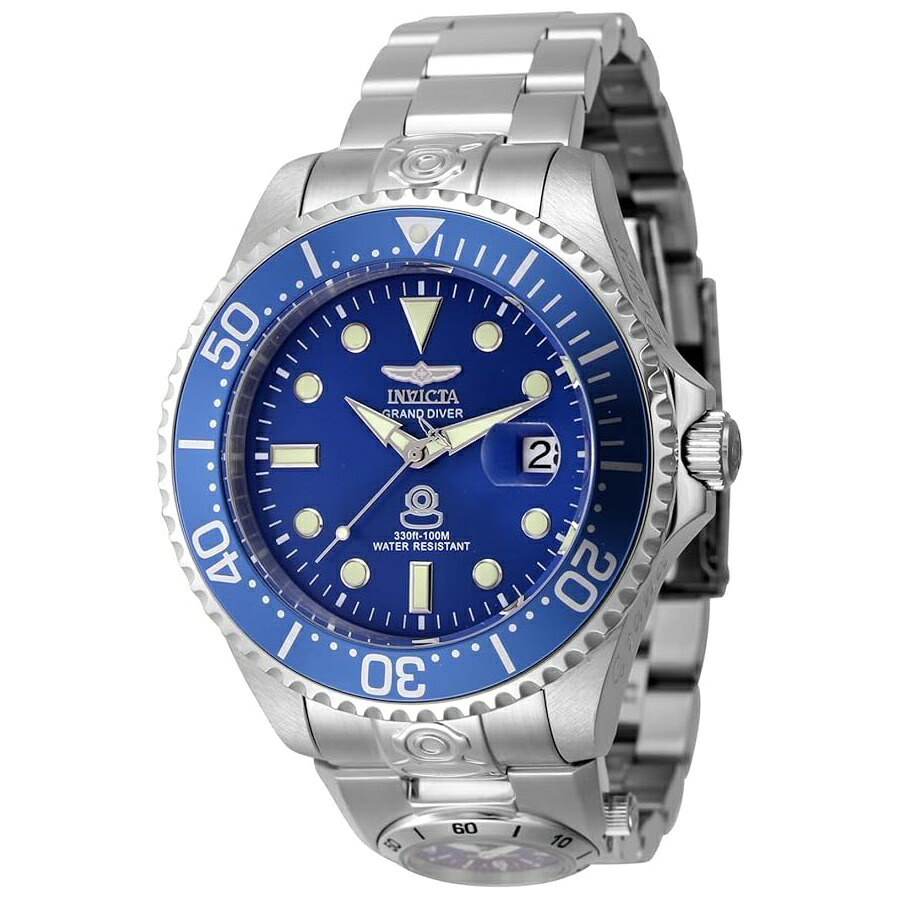 インヴィクタ プロ ダイバー メンズ 47mm ステンレススチール スチール ブラック ダイヤル NH35A 自動巻き Invicta Pro Diver Men 47mm Stainless Steel Steel Black dial NH35A Automatic｜i-selection