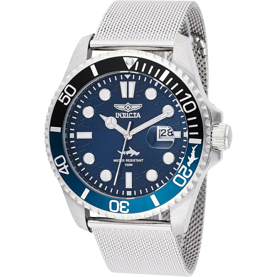 インヴィクタ プロ ダイバー メンズ 43mm ステンレススチール スチール ブルーダイヤル PC32 クォーツ Invicta Pro Diver Men 43mm Stainless Steel Steel Blue dial PC32 Quartz｜i-selection