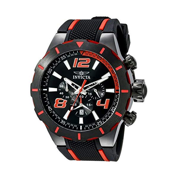 インビクタ ウオッチ INVICTA インヴィクタ S1ラリー メンズ 成人男性用 20109 Invicta Men\u0027s 20109 S1 Rally Stainless Steel Black and Red Watch