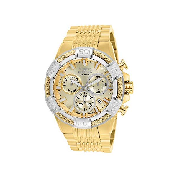 インビクタ 腕時計 INVICTA インヴィクタ ボルト メンズ 男性用 25868 Invicta Men's Bolt Quartz Watch with Stainless-Steel Strap, Gold, 16 (Model: 25868)