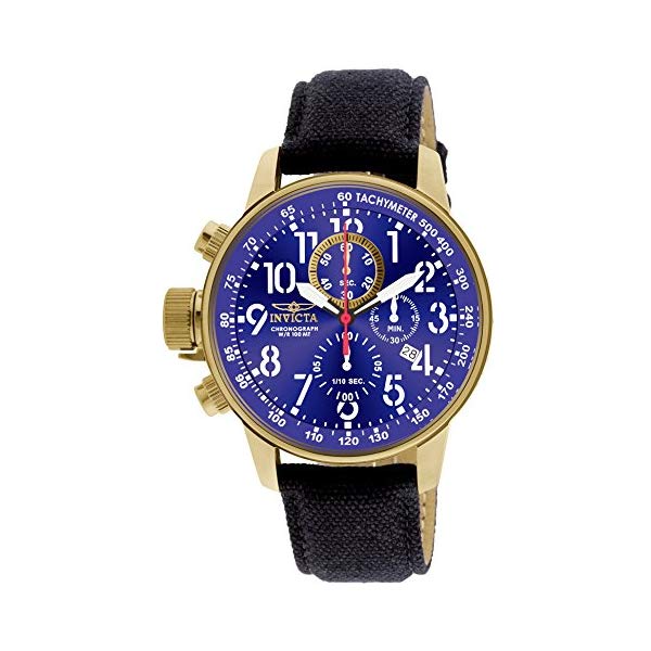 インビクタ ウオッチ INVICTA インヴィクタ フォース メンズ 成人男性用 1516 Invicta Men\u0027s 1516 I Force Collection 18k Gold Ion-Plated Stainless Steel and Cloth Watch