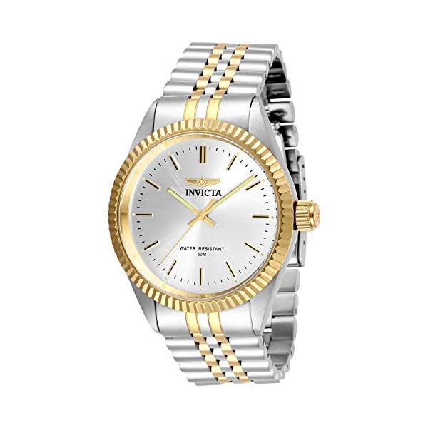 インビクタ 腕時計 INVICTA インヴィクタ スペシャリティ メンズ 男性用 29378 Invicta Men's Specialty Gold-Tone Steel Bracelet & Case Quartz Silver-Tone Dial Analog Watch 29378｜i-selection