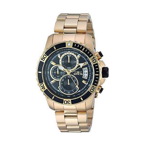 インビクタ 腕時計 INVICTA インヴィクタ プロダイバー メンズ 男性用 22414 Invicta Men's Pro Diver Quartz Watch with Stainless-Steel Strap, Gold, 21.5 (Model: 22414)｜i-selection