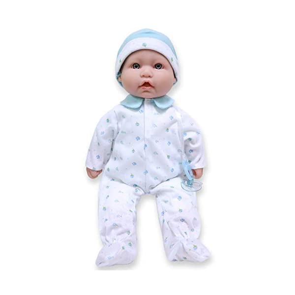 JCトイズ ベビードール 赤ちゃん人形 着せ替え おままごと ジェーシートイズ JC Toys Caucasian 16-inch Medium Soft Body Baby DollC Toys - La Baby Washable Removable Blue Outfit w/ Hat and Pacifier For Children 12 Months +, 16 inches｜i-selection