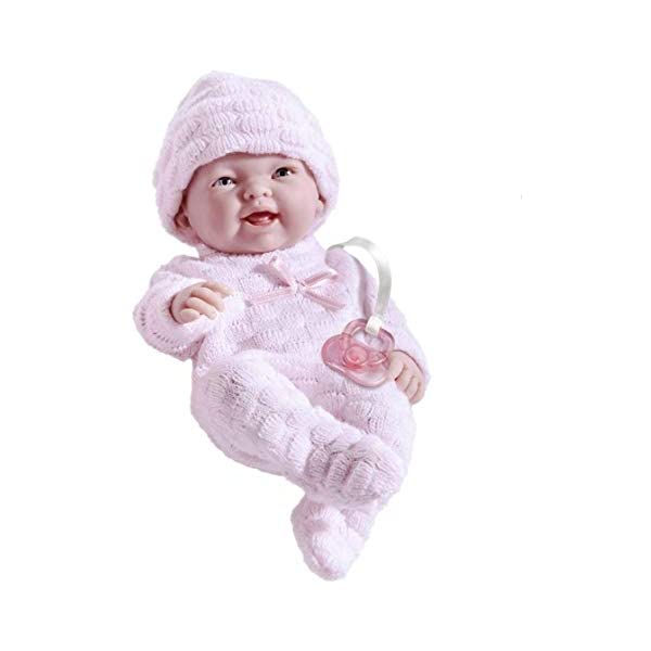 JCトイズ ベビードール 赤ちゃん人形 着せ替え おままごと ジェーシートイズ JC Toys Mini La Newborn Boutique - Realistic 9.5" Anatomically Correct Real Girl Baby Dollressed in PINK ? All Vinyl&nbsp;Designed by Berenguer｜i-selection
