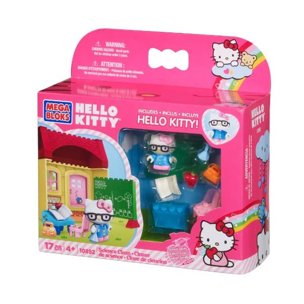 楽天市場 ハローキティ メガブロック 科学 教室 学校 おもちゃ キティちゃん Mega Bloks Hello Kitty Science Class I Selection