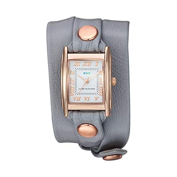 ラメールコレクションズ La Mer Collections ラメール レディース 腕時計 時計 La Mer Collections Women's Quartz Metal and Leather Casual Watch, Color:Grey (Model: LMSTW3003)