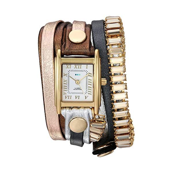 ラメールコレクションズ La Mer Collections ラメール レディース 腕時計 時計 La Mer Collections Women's Quartz Metal and Leather Casual WatchMulti Color (Model: LMBGT001)