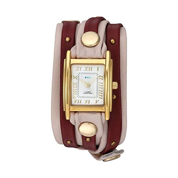 ラメールコレクションズ La Mer Collections ラメール レディース 腕時計 時計 La Mer Collections Women's Quartz Metal and Leather Casual Watch, Color:Champagne (Model: LMSW8001)