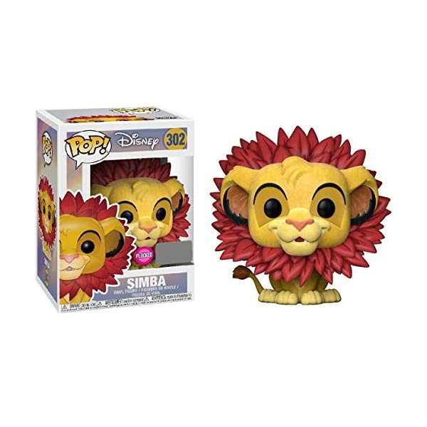 ライオンキング ファンコ ポップ シンバ フィギュア グッズ おもちゃ ディズニー Lion King Simba Leaf Mane Flocked Pop! Figure EE Excl.画像