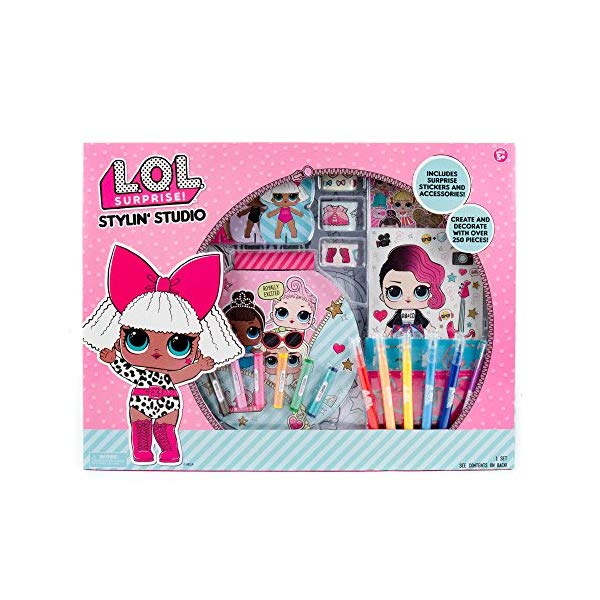 楽天市場 Lolサプライズ おもちゃ グッズ フィギュア 人形 ファッションドール L O L Surprise Stylin Studio By Horizon Group Usa Decorate Lol Surprise Paper Dolls With 250 Accessories Includes Diy Activity Book Scratch Art Sticker Sheet Coloring Pages