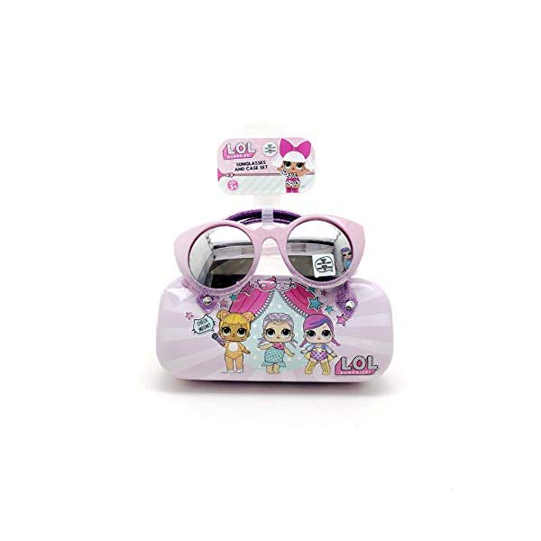 LOLサプライズ グッズ 図形 お人形さん あやつり人形 KIDS SUNGLASSES \u0026ndash; GIRLS 100% UV SUNGLASSES W BONUS FUZZY HANDLE CASE, FROZEN, MINNIE, MOANA, TROLLS