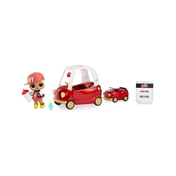 LOLサプライズ 手あそび グッズ 図形 あやつり人形 流行り物お人形さん L.O.L. Surprise! Furniture Cozy Coupe with M.C. Swag \u0026 10+ Surprises