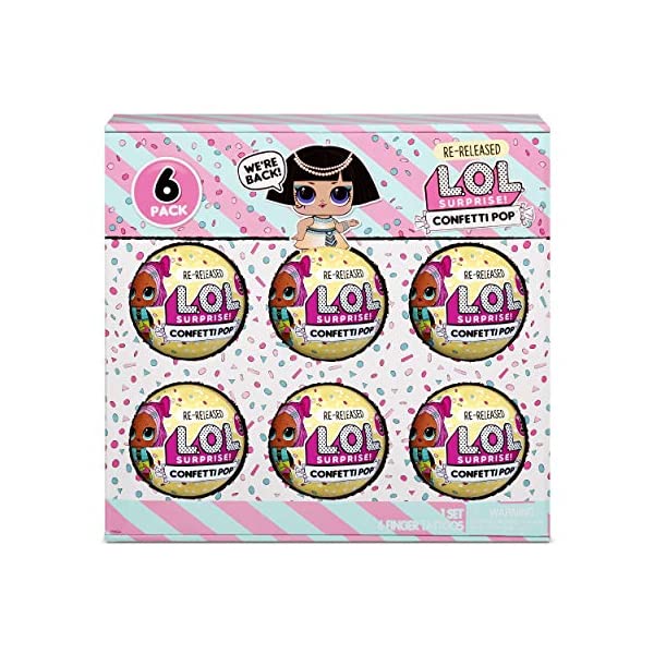 LOLサプライズ 6個セット おもちゃ グッズ フィギュア 人形 ファッションドール L.O.L. Surprise! 6-Pack Confetti- Pharaoh Babe (571629)|i-selection