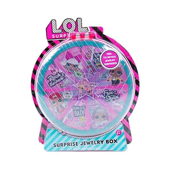 LOLサプライズ ジュエリーボックス おもちゃ グッズ フィギュア 人形 ファッションドール L.O.L. Surprise! Surprise Reveal Jewelry Box by Horizon Group USA,Peel to Reveal Jewelry Pieces.DIY Jewelry Making Kit.Activity Kit Includes 1200+ Charms & Beads｜i-selection