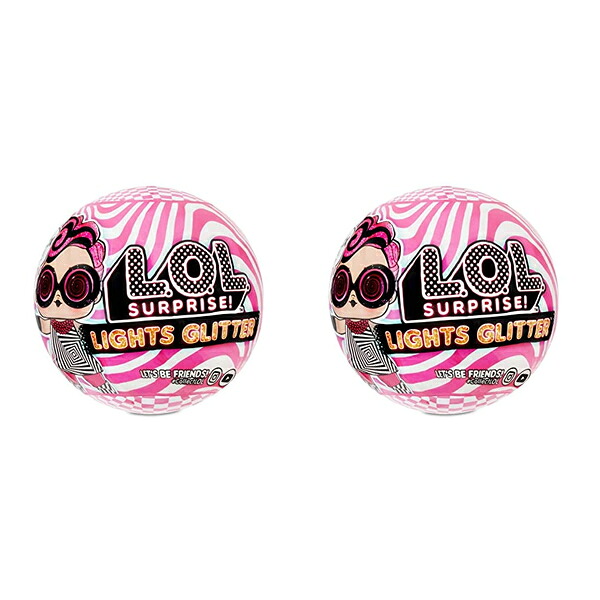 LOLサプライズ ライツグリッタードール 光る おもちゃ グッズ フィギュア 人形 ファッションドール L.O.L. Surprise! Lights Glitter Doll with 8 Surprises Including Black Light Surprises|i-selection