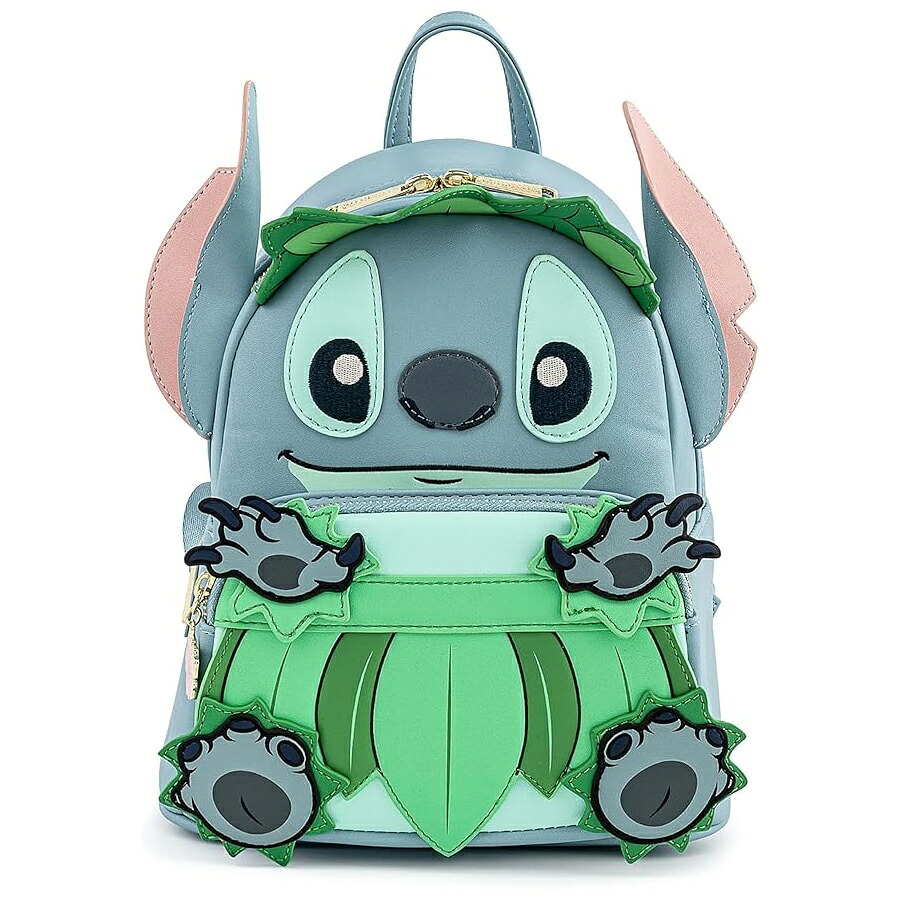 Loungefly ディズニー ステッチ ルアウ コスプレ レディース ダブルストラップ ショルダーバッグ 財布、フリーサイズ Loungefly Disney Stitch Luau Cosplay Womens Double Strap Shoulder Bag Purse, One Size|i-selection
