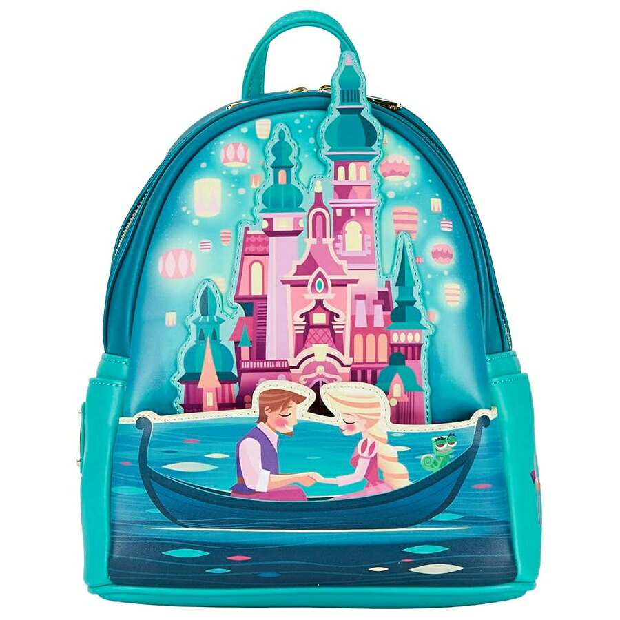 ラウンジフライ ディズニー 塔の上のラプンツェル プリンセス キャッスル MINI バックパック Loungefly Disney Tangled Princess Castle MINI Backpack|i-selection