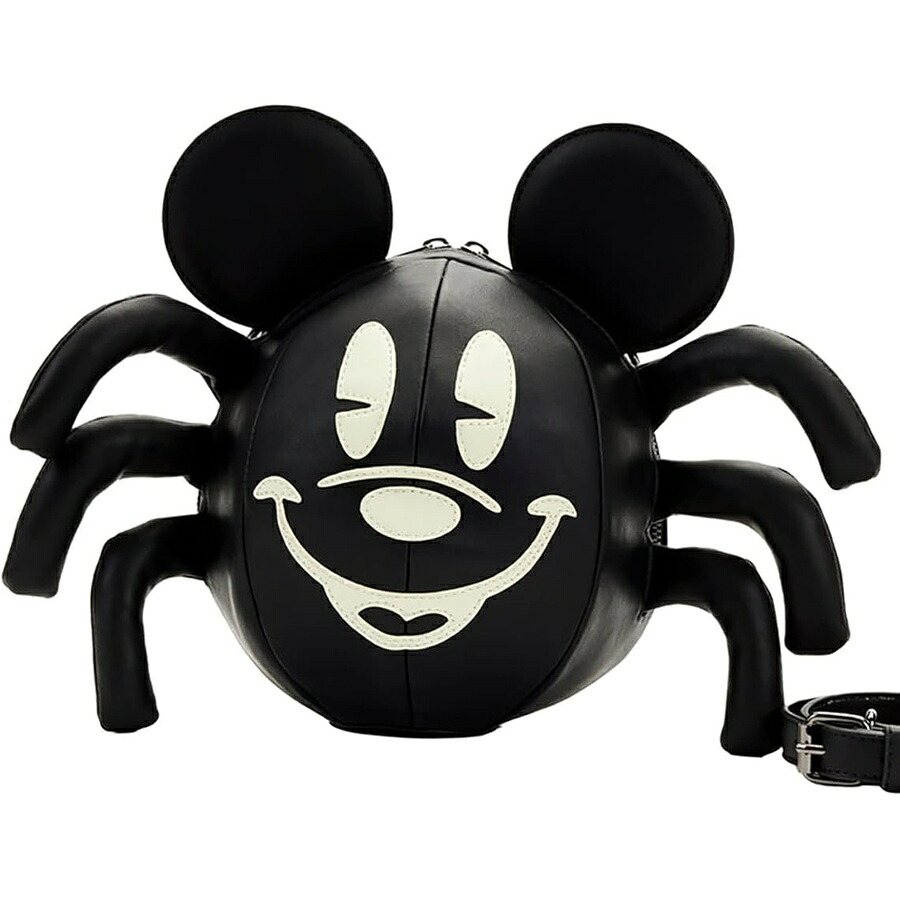 Loungefly Stitch Shoppe X ディズニー ミッキー グロー スパイダー クロスボディバッグ レイブ フェスティバル ファッション コスプレ Disneybound かわいいバックパック Loungefly Stitch Shoppe X Disney Mickey Glow Spider Crossbody Bag Rave Festival Fashion｜i-selection 19,596円