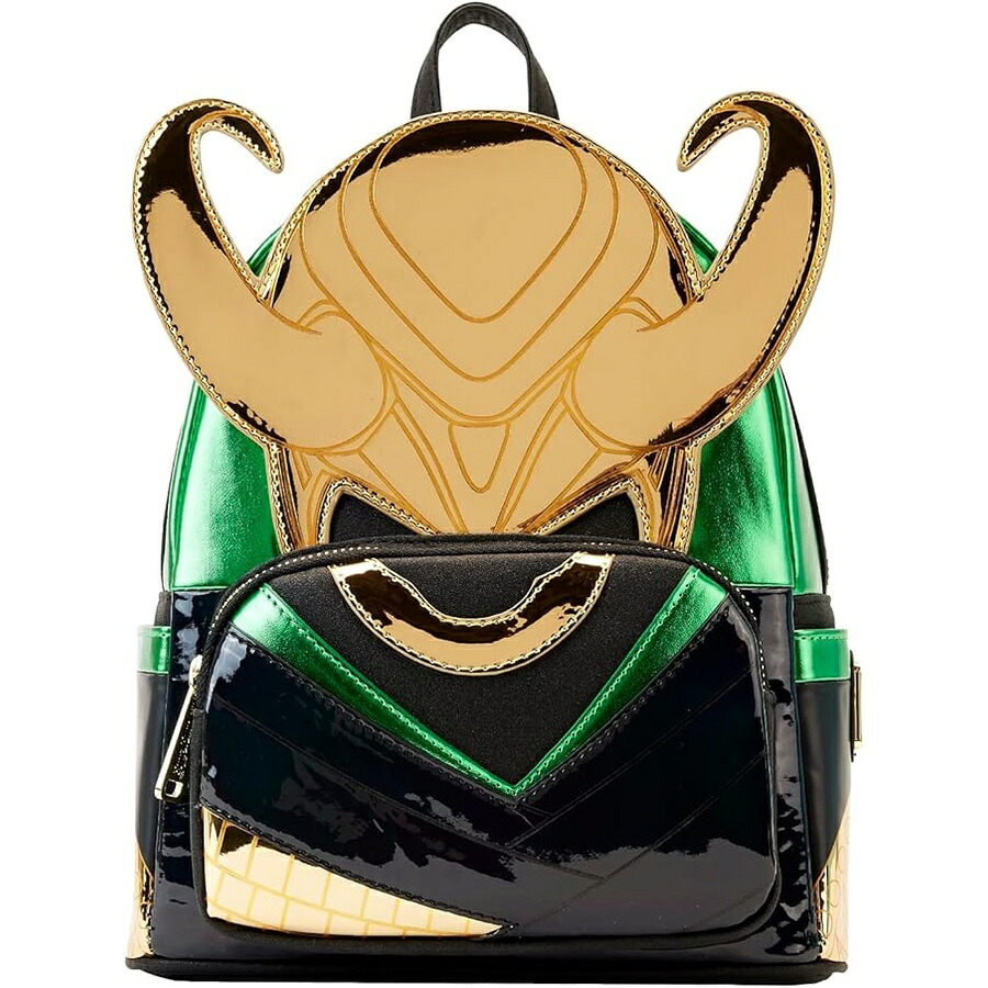 ラウンジフライ マーベル シャイン ロキ ミニ バックパック スタンダード Loungefly Marvel Shine Loki Mini Backpack Standard｜i-selection