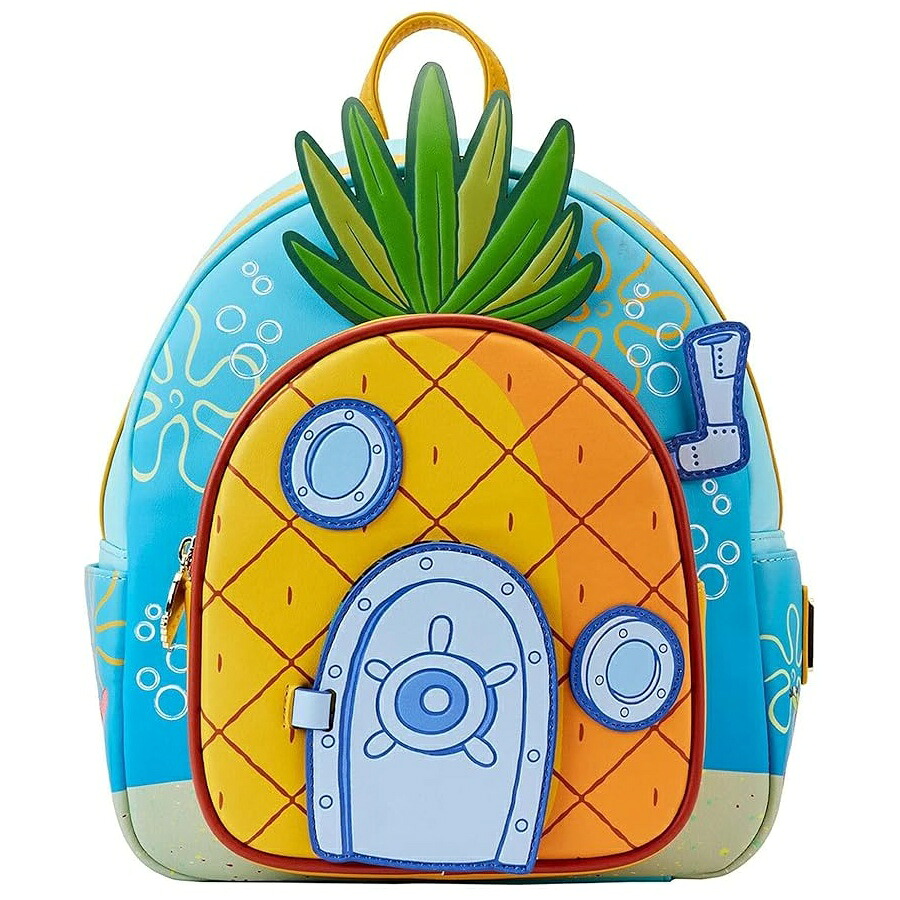 ラウンジフライ: ニコロデオン スポンジボブ スクエアパンツ パイナップル ハウス ミニ バックパック 機密 Loungefly: Nickelodeon Spongebob Squarepants Pineapple House Mini Backpack Confidential｜i-selection