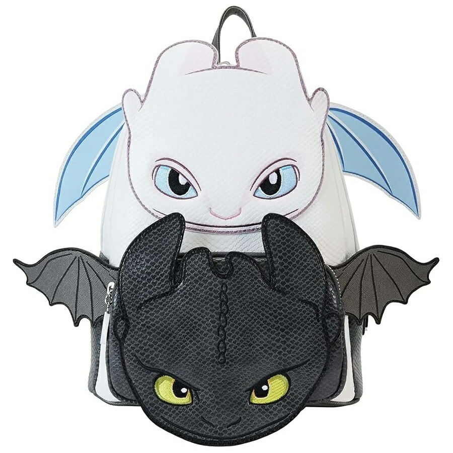 Loungefly ヒックと火竜 点火装置\u0026ナイトフューリー コスプレ ミニバックパック Loungefly How to Train Your Dragon Light \u0026 Night Fury Cosplay Mini Backpack
