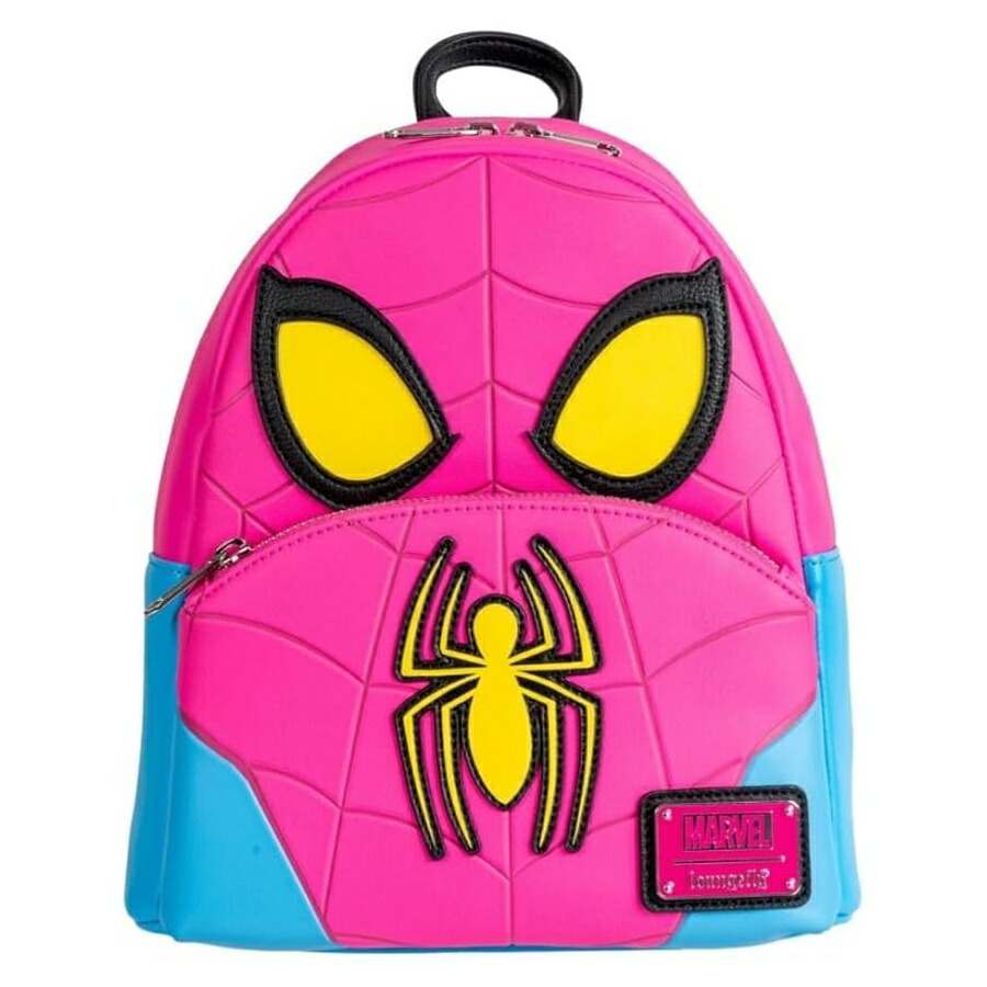 Loungefly 待ち合い室飛球 マーベル スパイダーマン コスプレ 蓄光ミニバックパック Entertainment Earth 制限事項 Marvel Spider-Man Cosplay Glow-インチ-the-Dark Mini-Backpack Entertainment Earth Exclusive