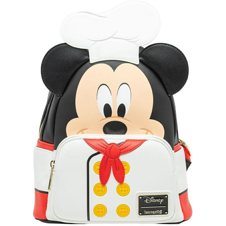 Loungefly ウォルトディズニー 料理人パディ コスプレ レディース うしろ側風呂敷き包み Loungefly Disney Chef Mickey Cosplay Women\u0027s Backpack