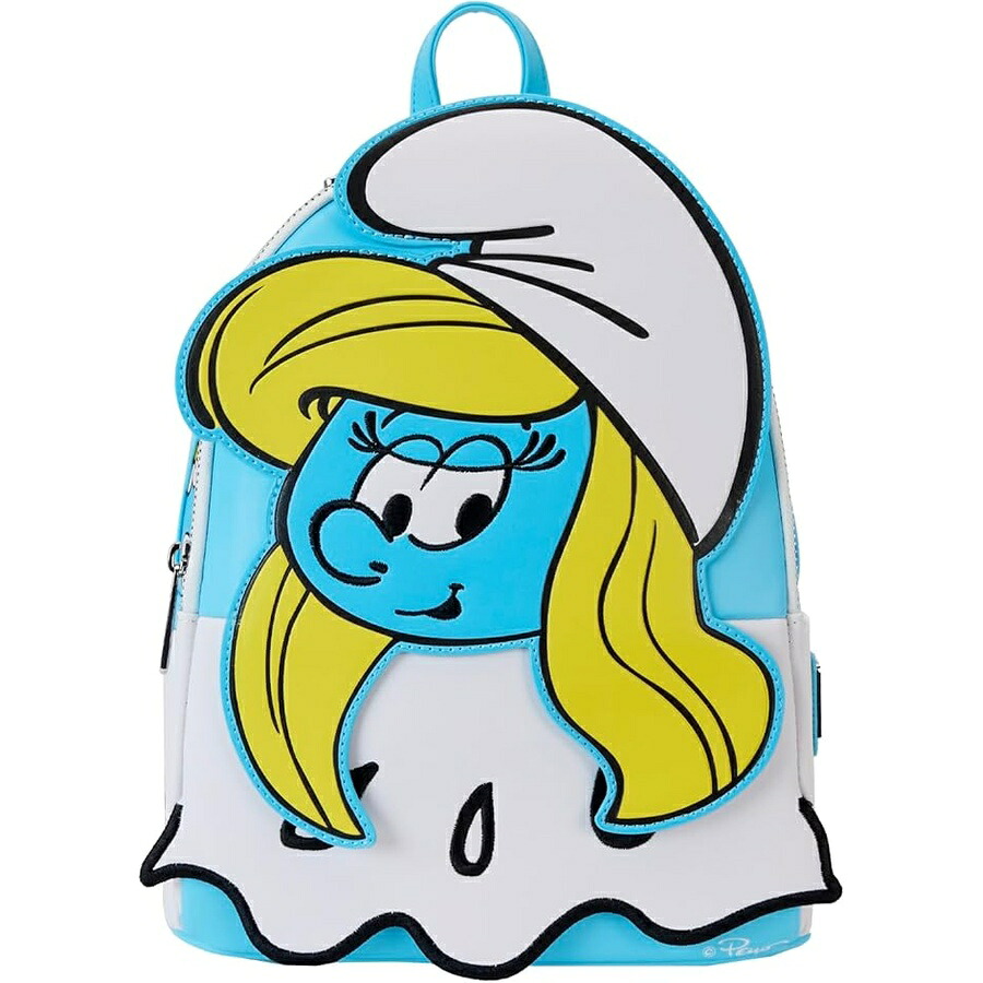 Loungefly LAFIG スマーフ スマーフェット コスプレ ミニ バックパック Loungefly LAFIG Smurfs Smurfette Cosplay Mini Backpack|i-selection