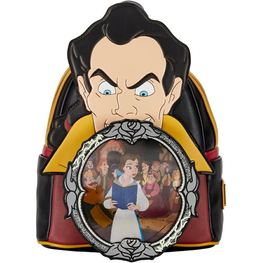 待ち合い室飛球 ウォルトディズニー ヴィランズ 一こま ガストン MINI うしろ側風呂敷き包み Loungefly Disney Villains Scene Gaston MINI Backpack