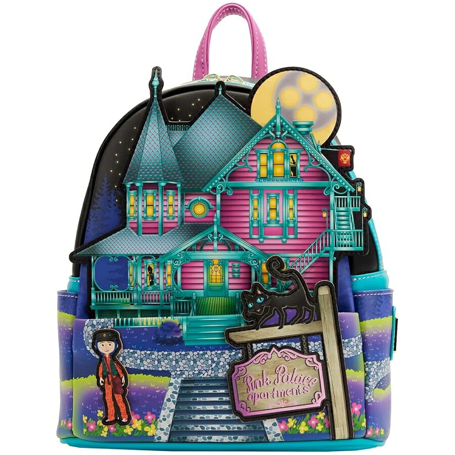 Loungefly コラライン ライカ ハウス レディース ダブルストラップ ショルダーバッグ 財布 Loungefly Coraline Laika House Womens Double Strap Shoulder Bag Purse｜i-selection