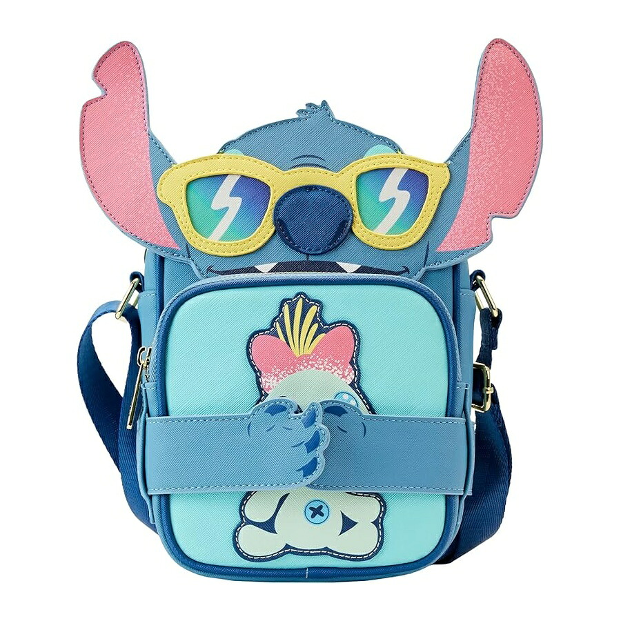ラウンジフライ ディズニー ステッチ ビーチデイ クロスボディバッグ Loungefly Disney Stitch Beach Day Crossbody Bag｜i-selection