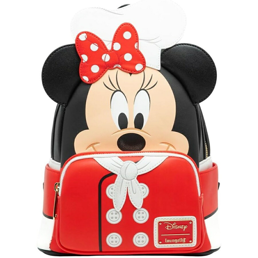 Loungefly ウォルトディズニー 料理人 ミニー コスプレ レディース うしろ側風呂敷き包み Loungefly Disney Chef Minnie Cosplay Womens Backpack