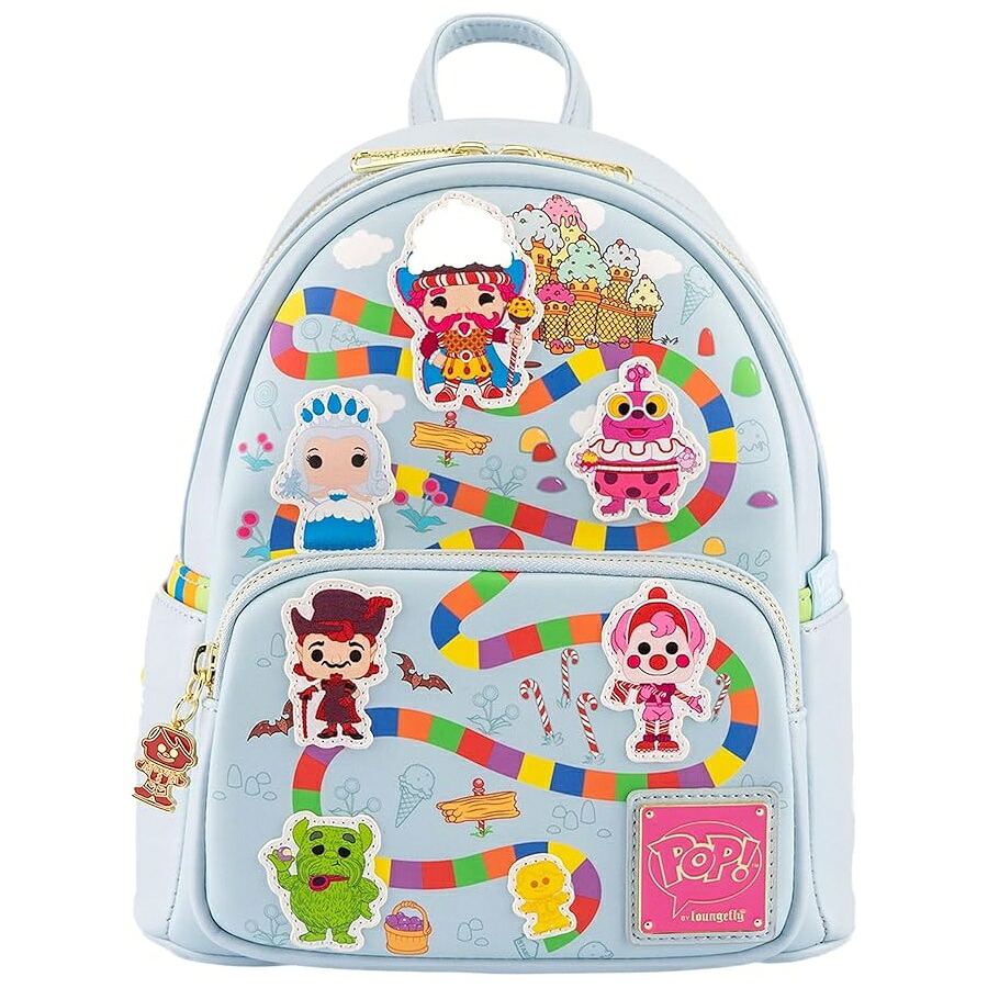 Loungefly POP Candyland Take Me To Candy レディース ダブルス落とし穴 ショルダーバッグ 銭入れ Loungefly POP Candyland Take Me To Candy Womens Double Strap Shoulder Bag Purse