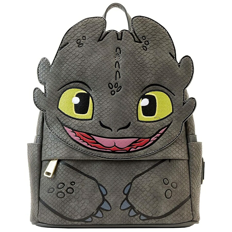Loungefly ヒックとドラゴン トゥースレス コスプレ ミニ バックパック Loungefly How to Train Your Dragon Toothless Cosplay Mini Backpack|i-selection
