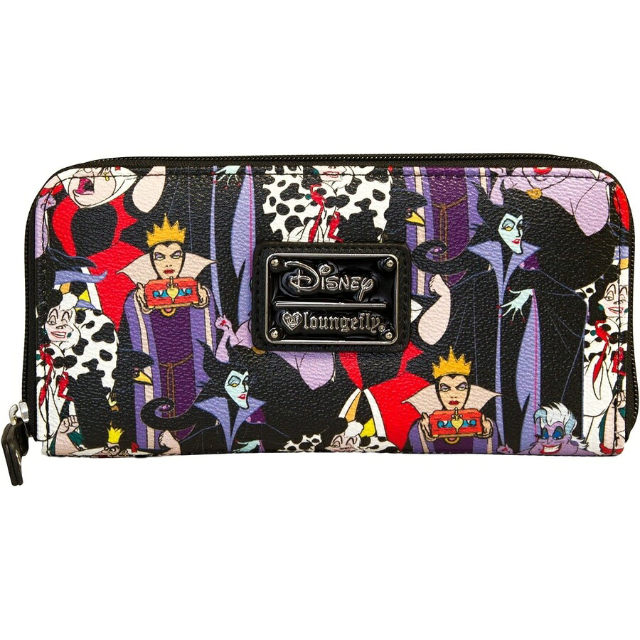 Loungefly ラウンジフライ ディズニーヴィランズ総柄ウォレット Disney Villans All Over Print Wallet｜i-selection