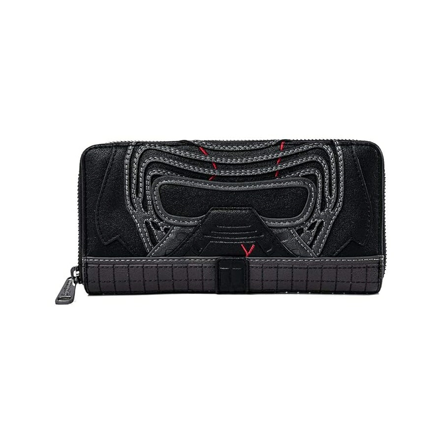 Loungefly スターウォーズ カイロ・レン コスプレ フェイクレザー ジップアラウンドウォレット Loungefly Star Wars Kylo Ren Cosplay Faux Leather Zip Around Wallet｜i-selection