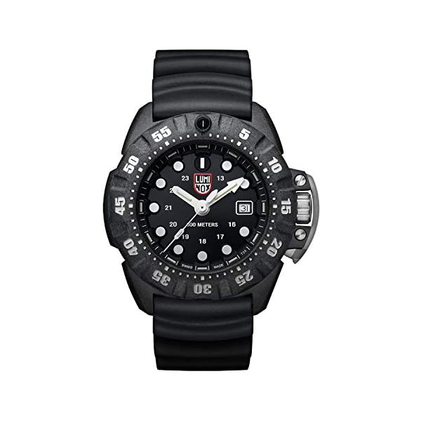 ルミノックス Luminox 腕時計 時計 ウォッチ ディープダイブ スコットキャセル メンズ 男性用 ミリタリー Luminox Men's Wrist Watch Scott Cassell Deep Dive 1551: 45mm Black Display Stainless Steel Case Back 300 M Water Resistant