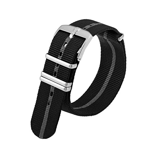 0円 75％以上節約 0円 最大78％オフ ルミノックス Luminox 腕時計 時計 ウォッチ メンズ 男性用 時計バンド 時計ベルト 交換バンド 交換ベルト 替えバンド 替えベルト ミリタリー Men's Black Gray Webbing Nylon Strap Stainless Steel 4 Loops Watch Band