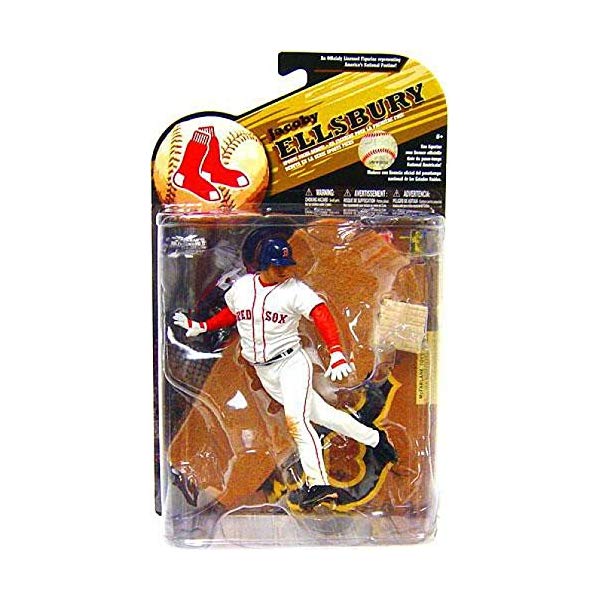 マクファーレン トイズ MLB メジャーリーグ ベースボール 大リーグ アクション フィギュア ダイキャスト McFarlane Toys MLB Sports Picks Series 25 (2009 Wave 2) Action Figure Jacoby Ellsbury (Boston Red Sox) White Jersey｜i-selection
