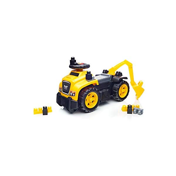 メガブロック 乗用玩具 乗物 ブロック おもちゃ 知育玩具 お誕生日プレゼント Mega Bloks Ride On Caterpillar with Excavator|i-selection